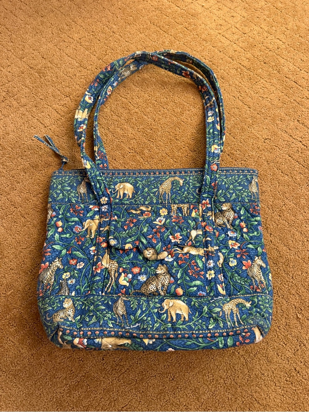 Vintage Vera Bradley Animal Kingdom Villager Shoulder Bag